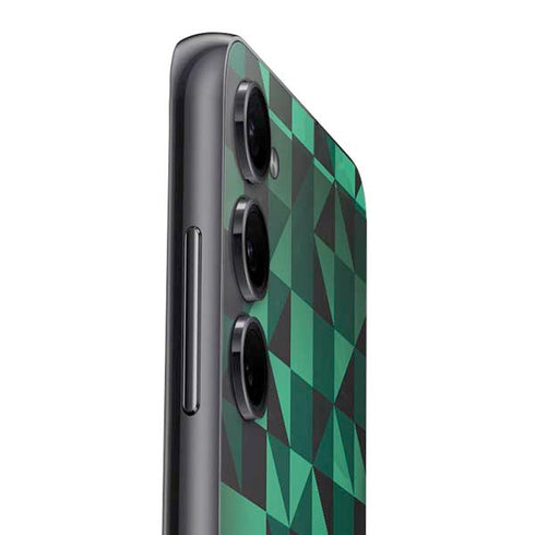 Black & Green Galaxy A14 5G Skin